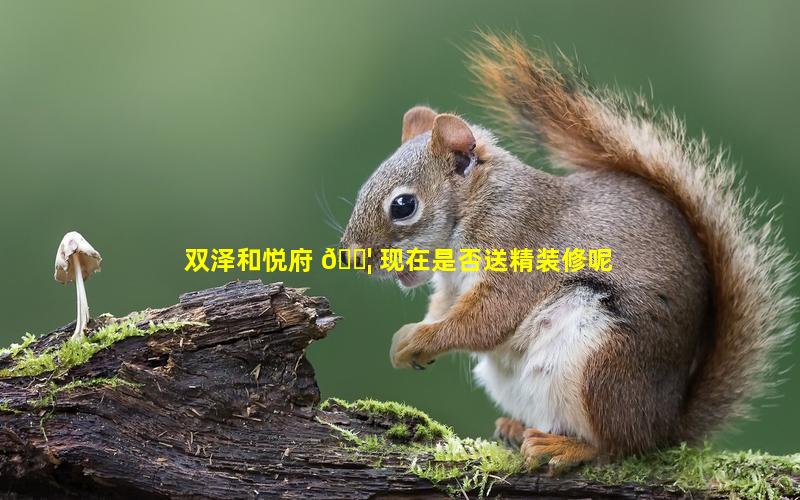 双泽和悦府 🐦 现在是否送精装修呢